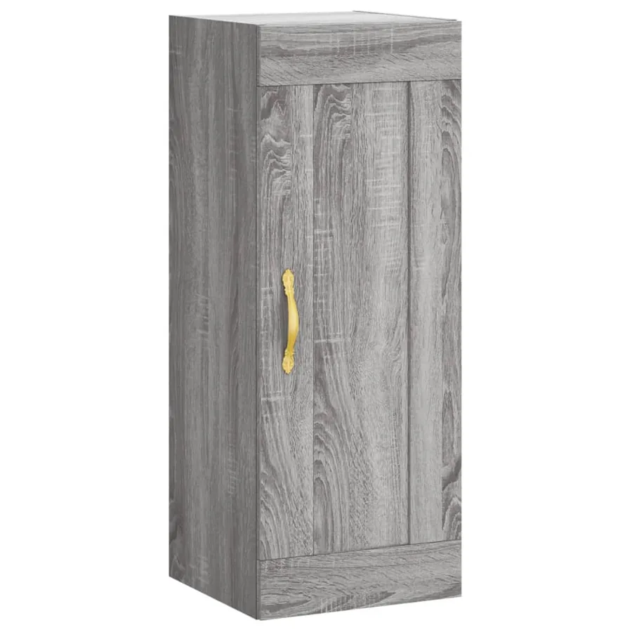 Armoire murale sonoma gris 34,5x34x90 cm bois d'ingénierie - 2