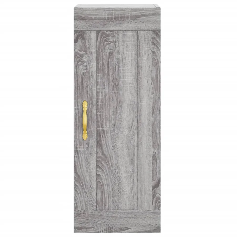 Buffet haut Sonoma gris 34,5x34x180 cm Bois d'ingénierie - 5