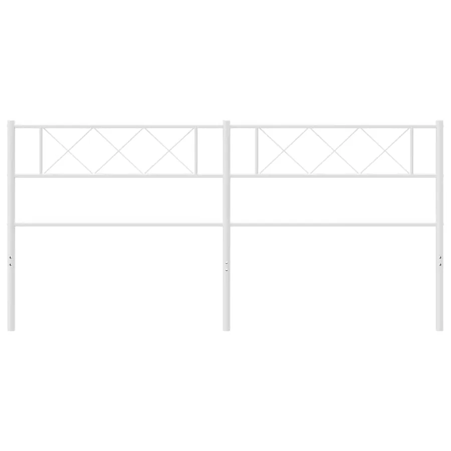 Tête de lit de remplacement métal blanc 193 cm - 4