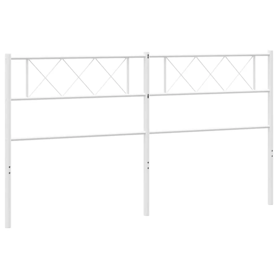Tête de lit de remplacement métal blanc 193 cm - 6