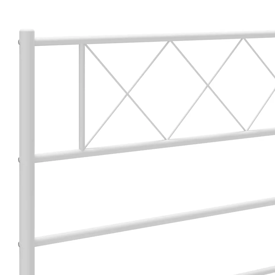 Tête de lit de remplacement métal blanc 193 cm - 7