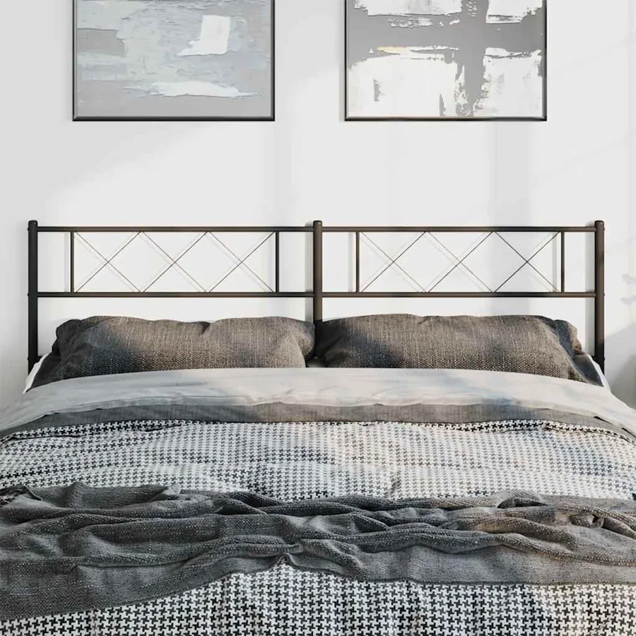 Tête de lit de remplacement métal noir 193 cm - 3