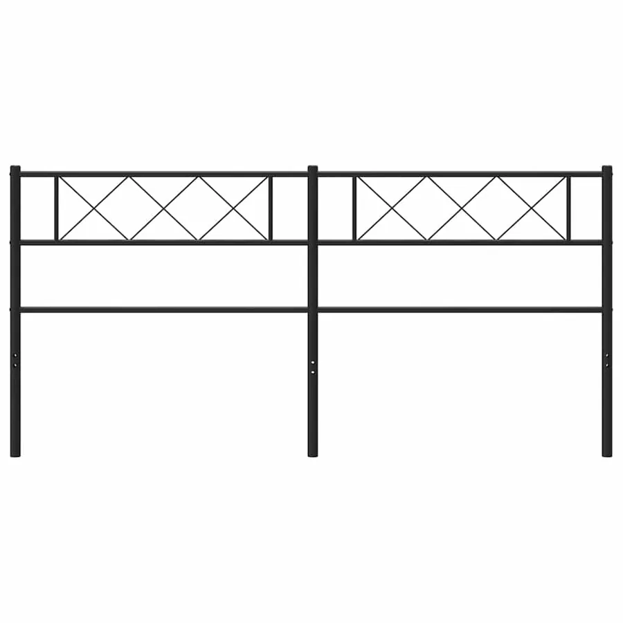 Tête de lit de remplacement métal noir 193 cm - 4