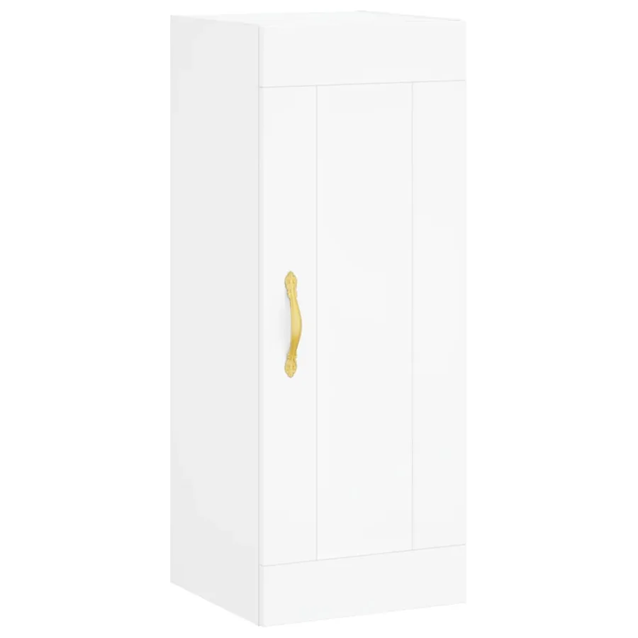 Armoire murale blanc 34,5x34x90 cm bois d'ingénierie - 2
