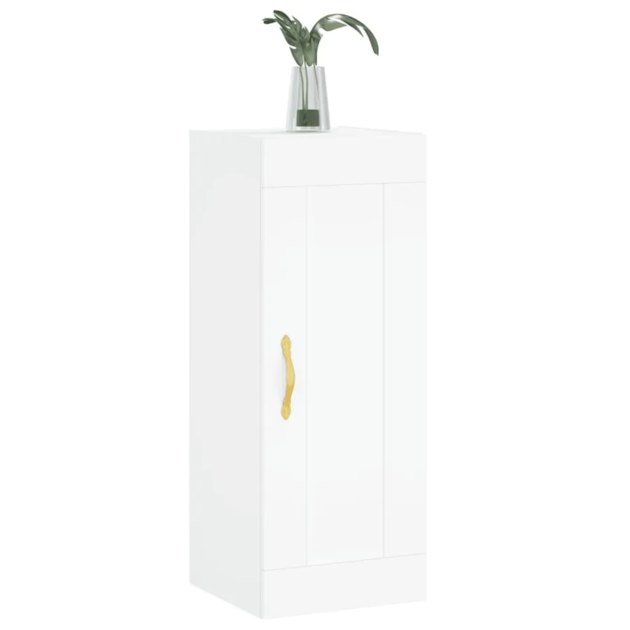 Armoire murale blanc 34,5x34x90 cm bois d'ingénierie - 3