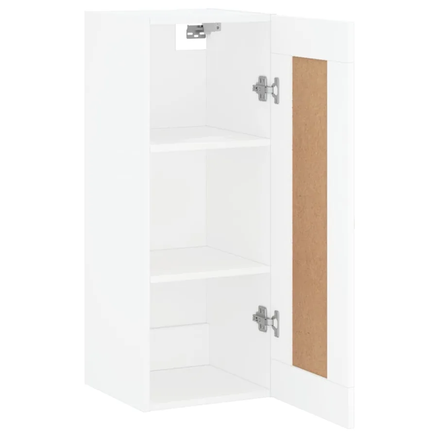 Armoire murale blanc 34,5x34x90 cm bois d'ingénierie - 5