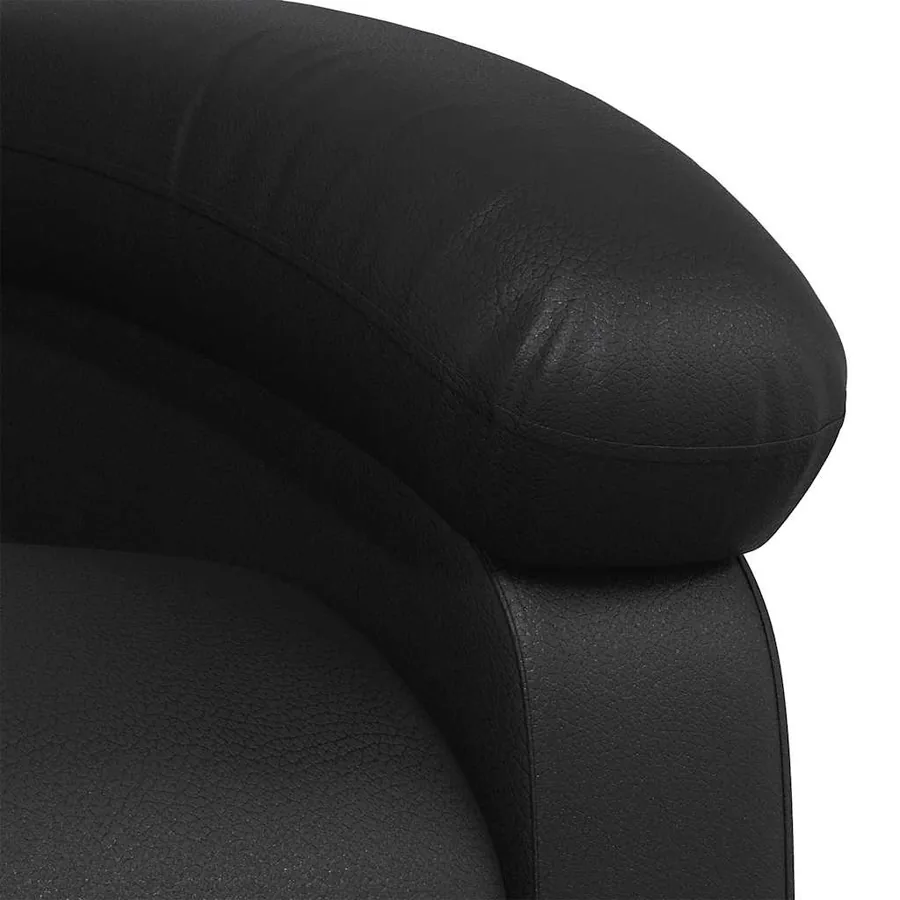 Fauteuil de massage inclinable Noir Similicuir - 10