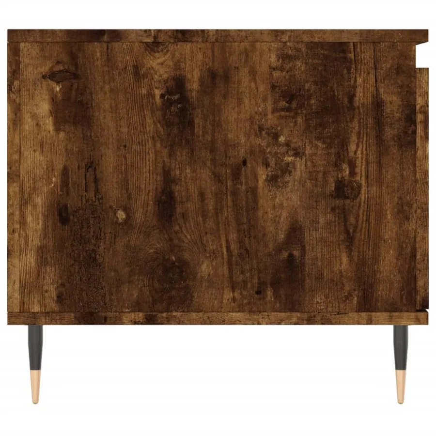 Table basse Chêne fumé 100x50x45 cm Bois d'ingénierie - 7