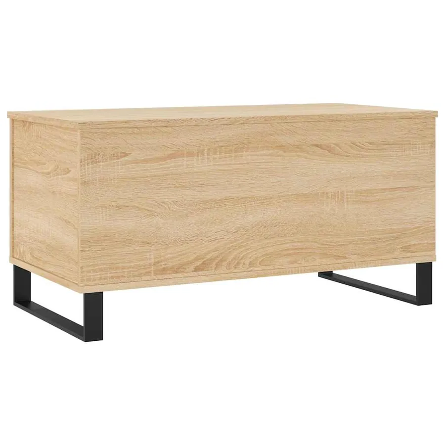 Table basse Chêne sonoma 90x44,5x45 cm Bois d'ingénierie - 5