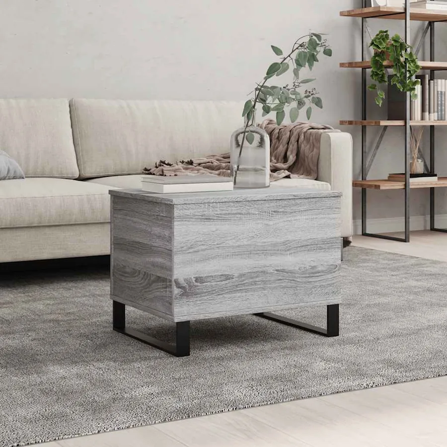 Table basse Sonoma gris 60x44,5x45 cm Bois d'ingénierie