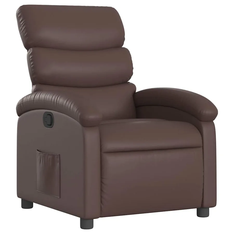 Fauteuil inclinable Marron Similicuir - 2