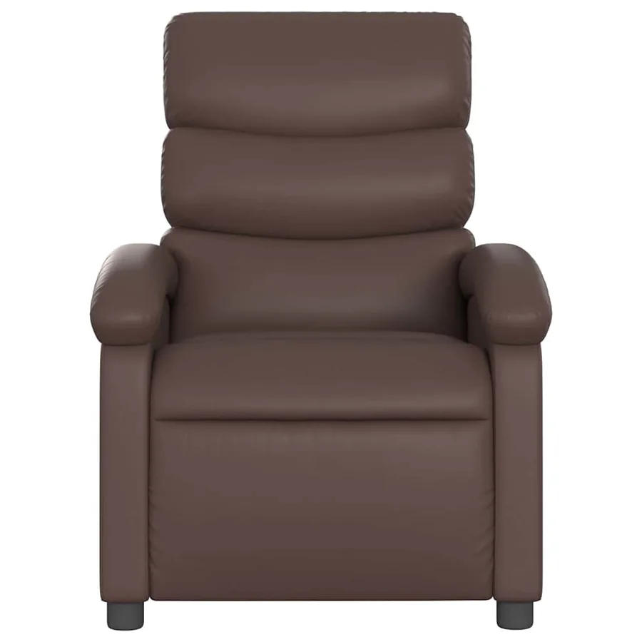 Fauteuil inclinable Marron Similicuir - 3