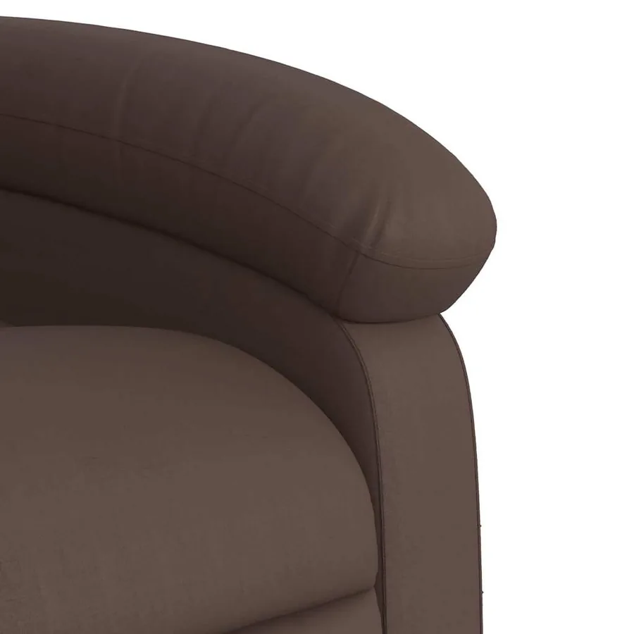 Fauteuil inclinable Marron Similicuir - 8