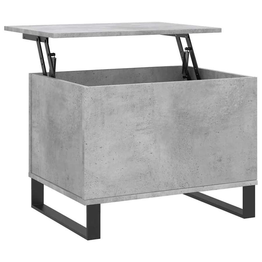 Table basse Gris béton 60x44,5x45 cm Bois d'ingénierie - 2