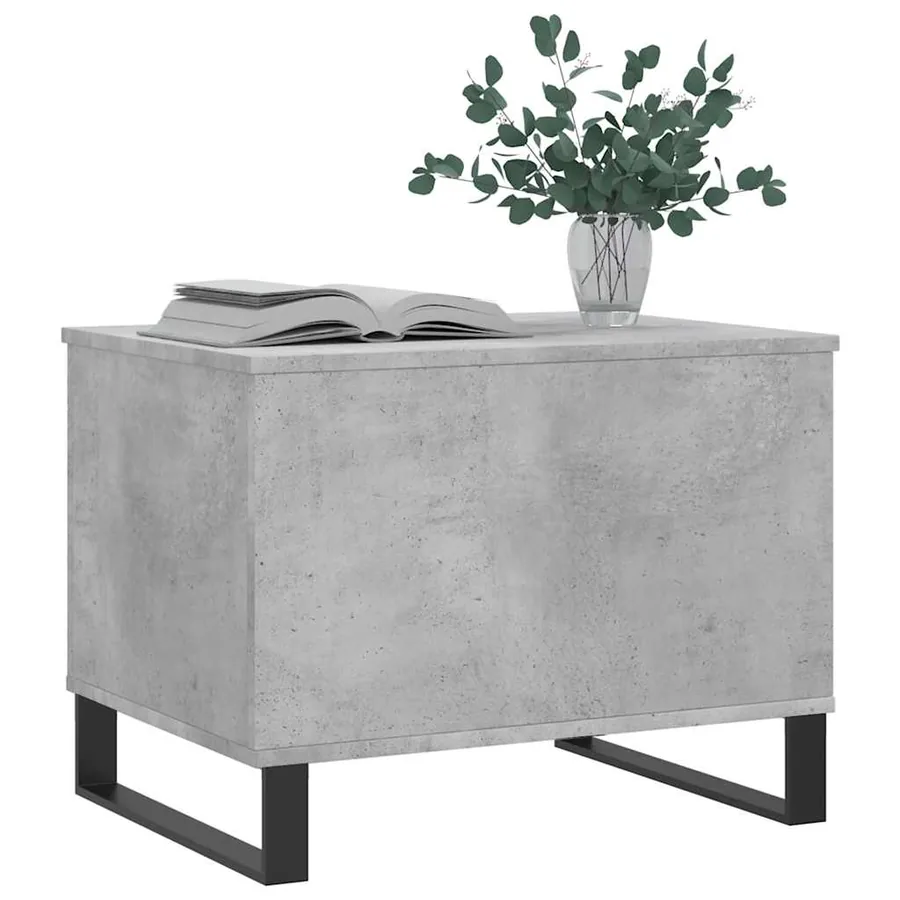 Table basse Gris béton 60x44,5x45 cm Bois d'ingénierie - 4