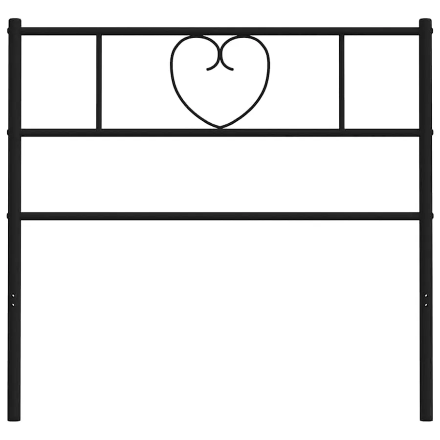 Tête de lit de remplacement métal noir 75 cm - 5