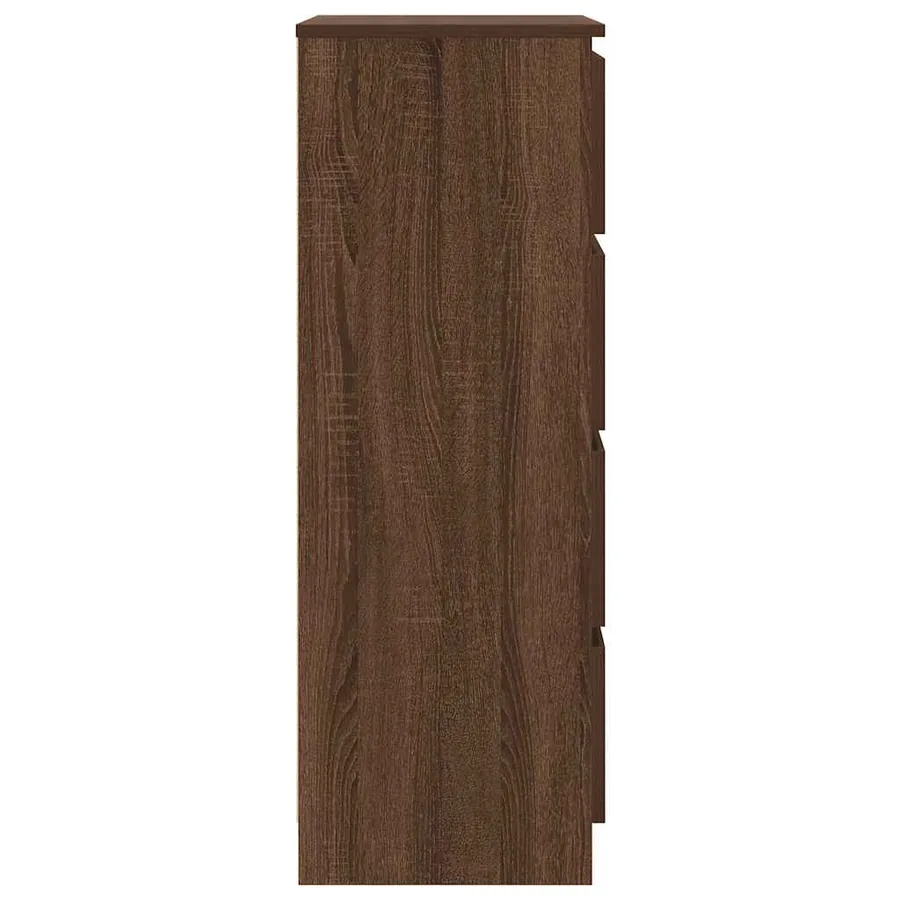 Buffet Chêne marron 60x35x98,5 cm Bois d'ingénierie - 7