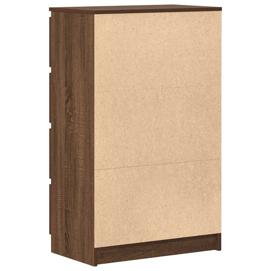 Buffet Chêne marron 60x35x98,5 cm Bois d'ingénierie - 8