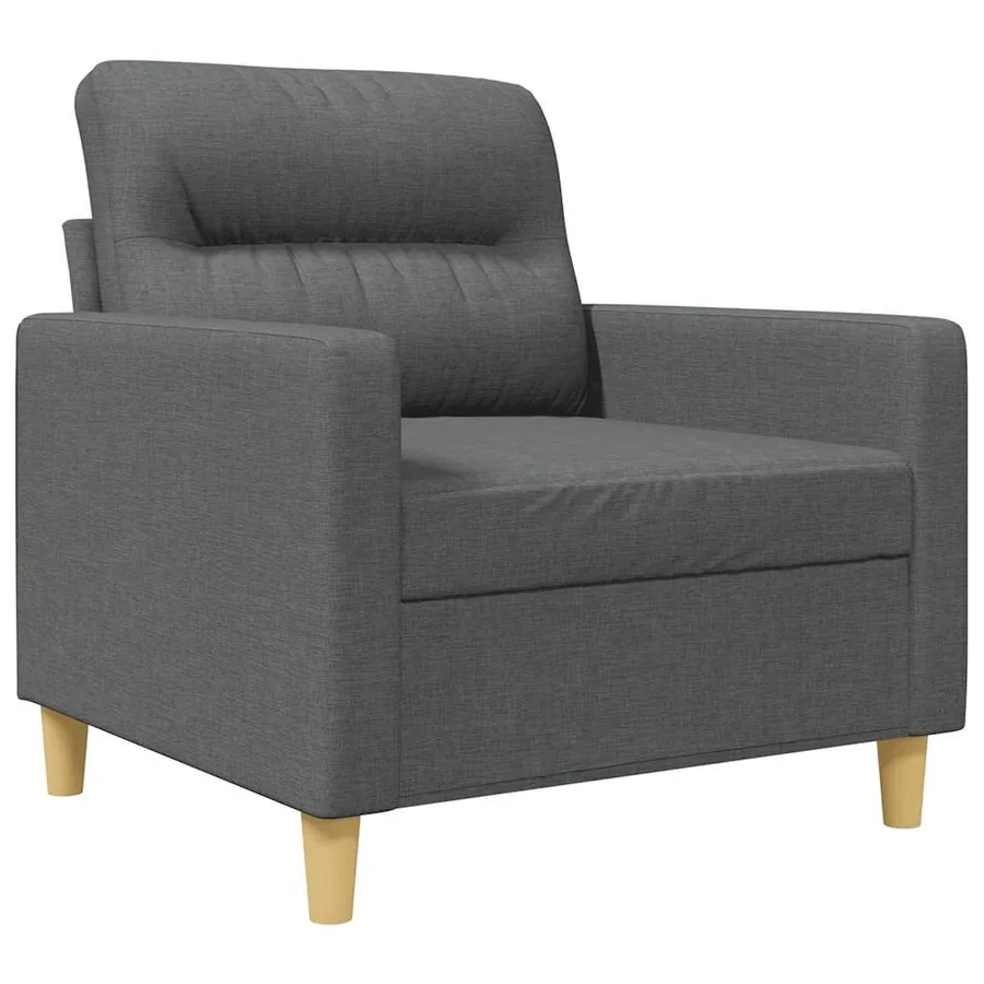 Fauteuil Gris foncé 60 cm Tissu - 2