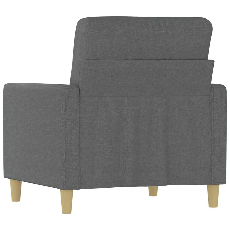 Fauteuil Gris foncé 60 cm Tissu - 6