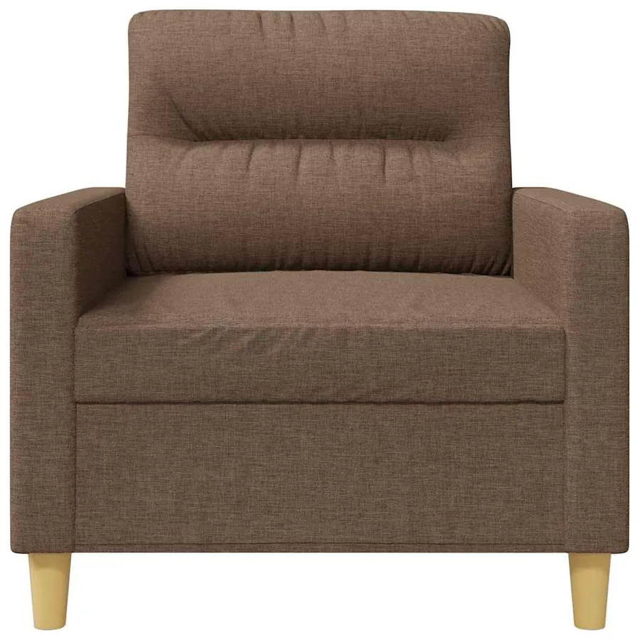 Fauteuil Marron 60 cm Tissu - 4