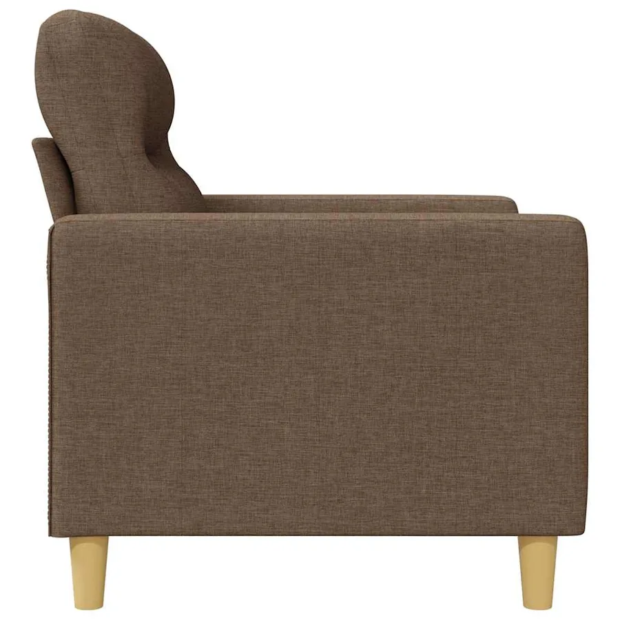 Fauteuil Marron 60 cm Tissu - 5