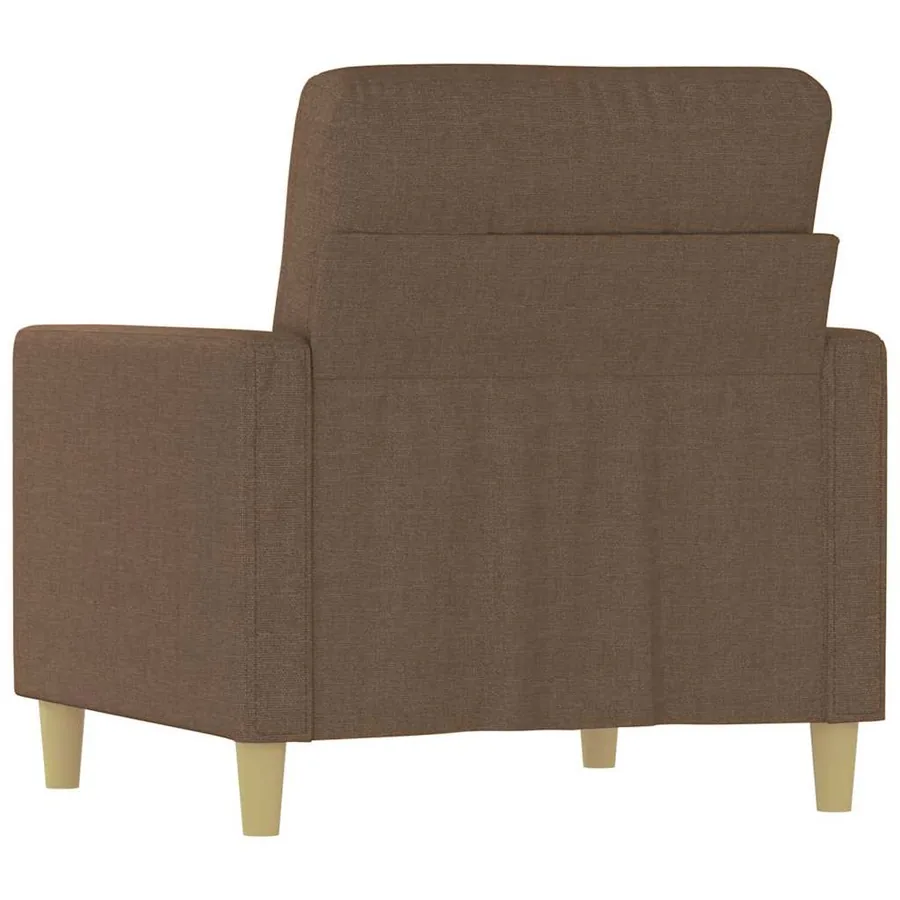 Fauteuil Marron 60 cm Tissu - 6