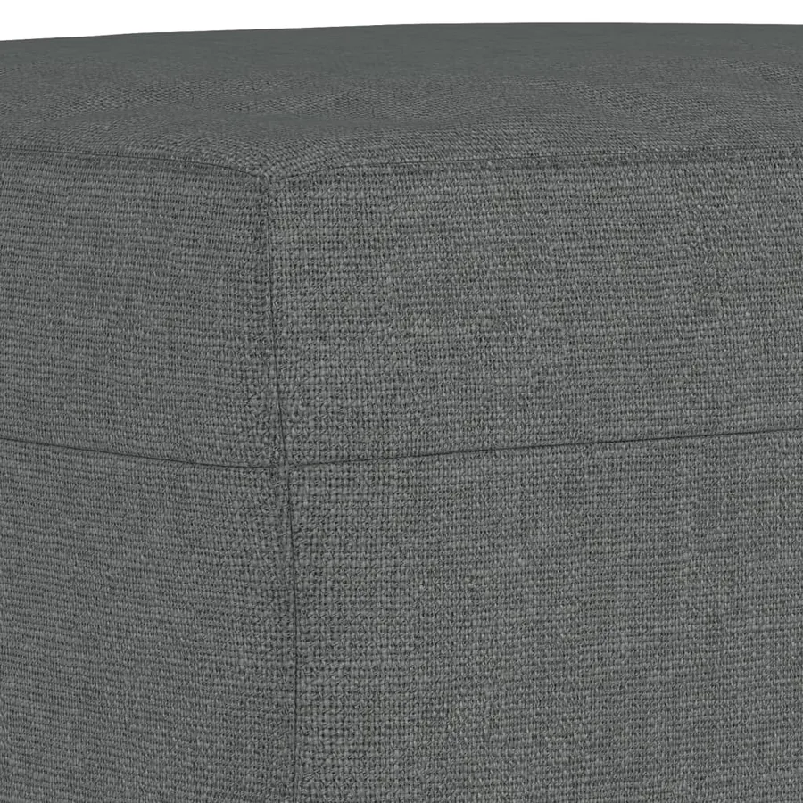 Ensemble de canapés 4 pcs avec coussins Gris foncé Tissu - 8