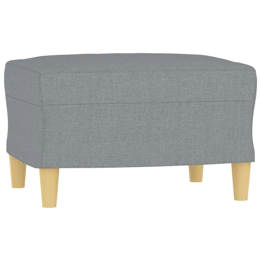 Ensemble de canapés 3 pcs avec coussins Gris clair Tissu - 5
