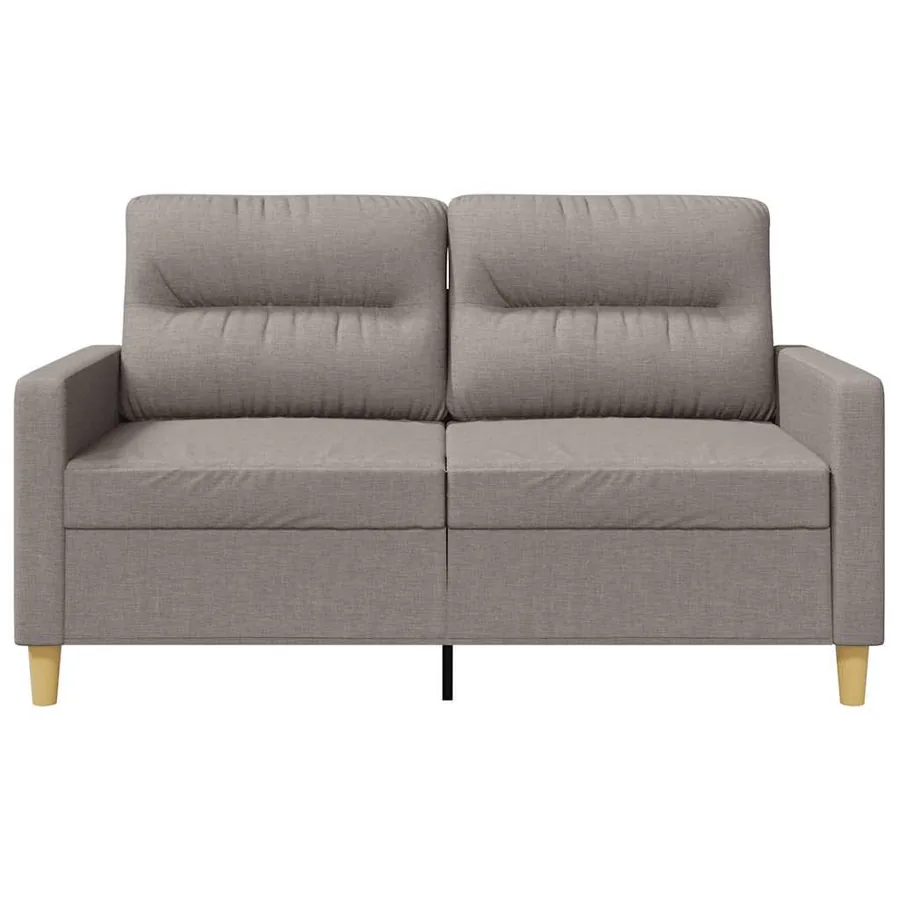 Canapé à 2 places Taupe 120 cm Tissu - 4