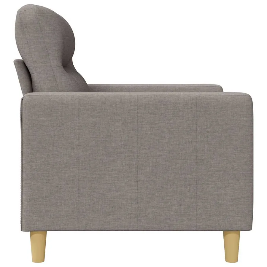 Canapé à 2 places Taupe 120 cm Tissu - 5
