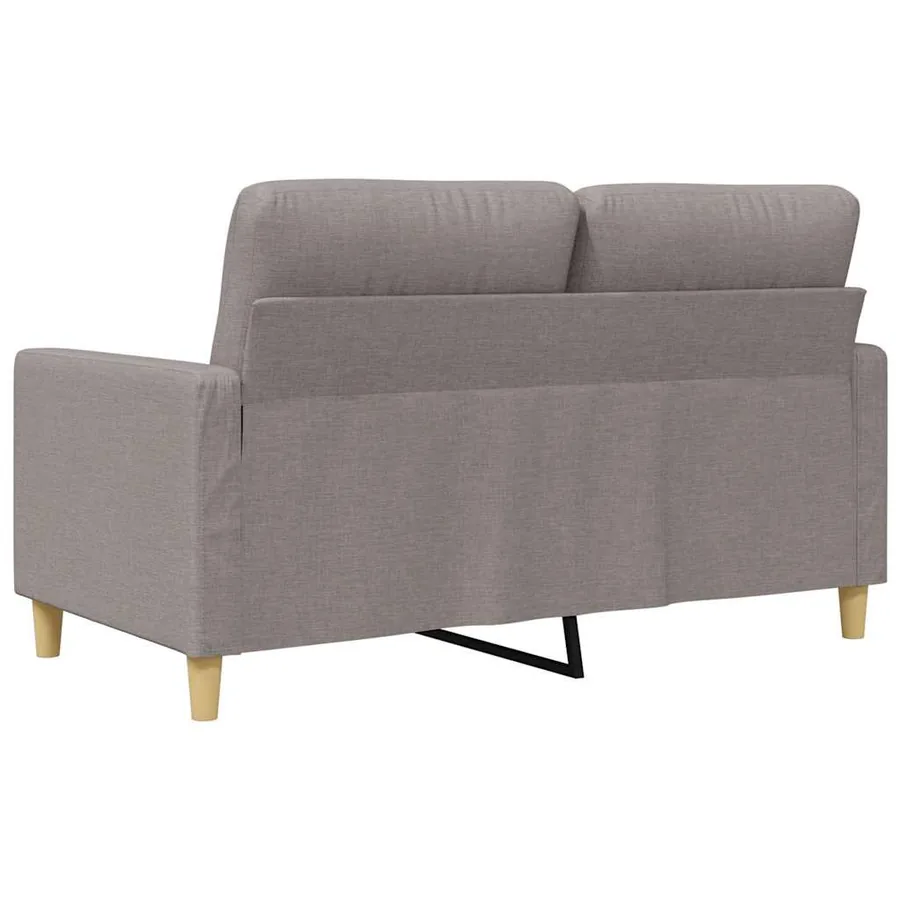 Canapé à 2 places Taupe 120 cm Tissu - 6