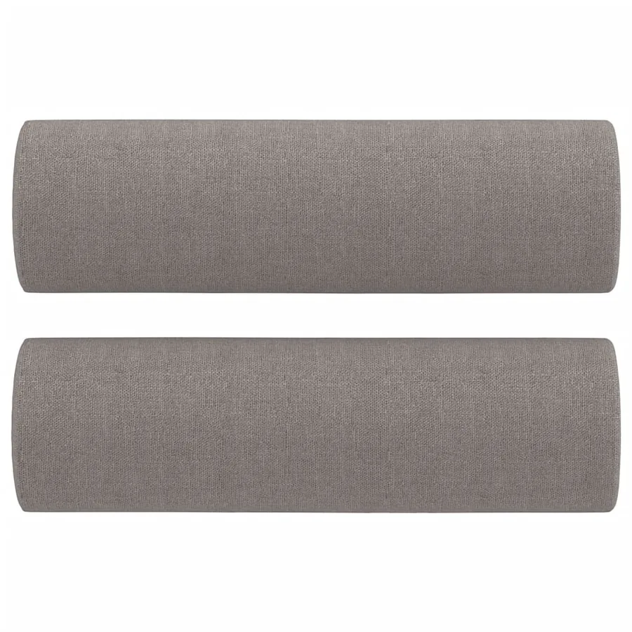 Ensemble de canapés 2 pcs avec coussins taupe tissu - 6