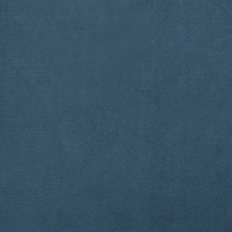 Fauteuil avec repose-pied bleu foncé velours - 7