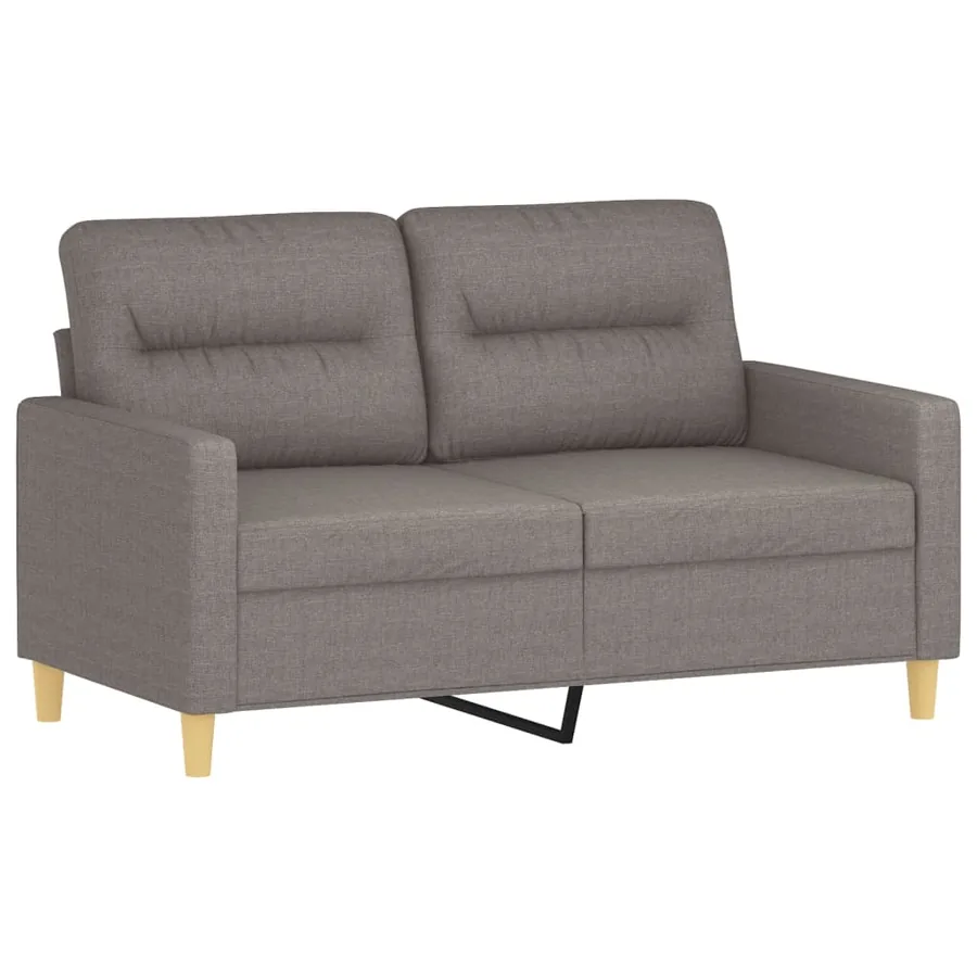 Ensemble de canapés 3 pcs avec coussins Taupe Tissu - 3