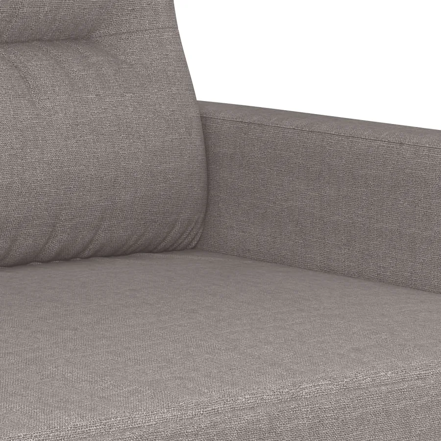 Ensemble de canapés 3 pcs avec coussins Taupe Tissu - 6