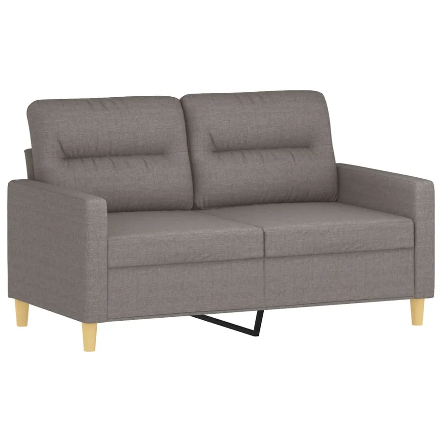 Ensemble de canapés 4 pcs avec coussins Taupe Tissu - 4