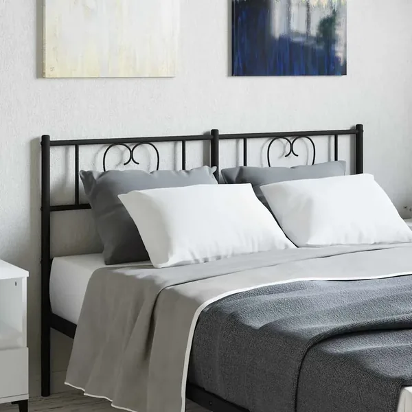 Tête de lit de remplacement métal noir 140 cm
