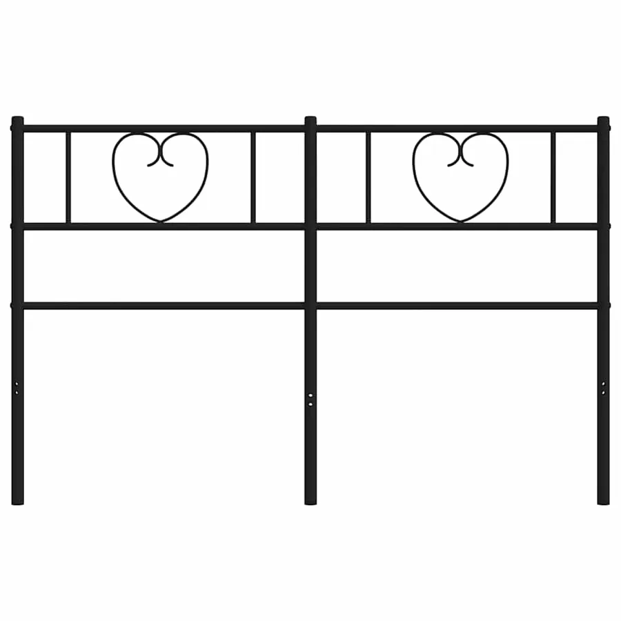 Tête de lit de remplacement métal noir 140 cm - 4