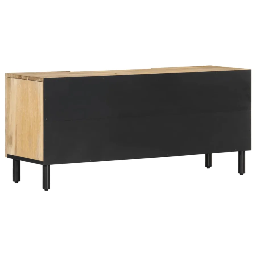 Meuble TV 105x33x46 cm Bois massif de manguier - 7