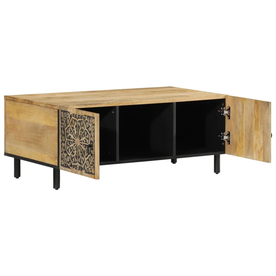 Table basse 100x54x40 cm bois de manguier massif - 4
