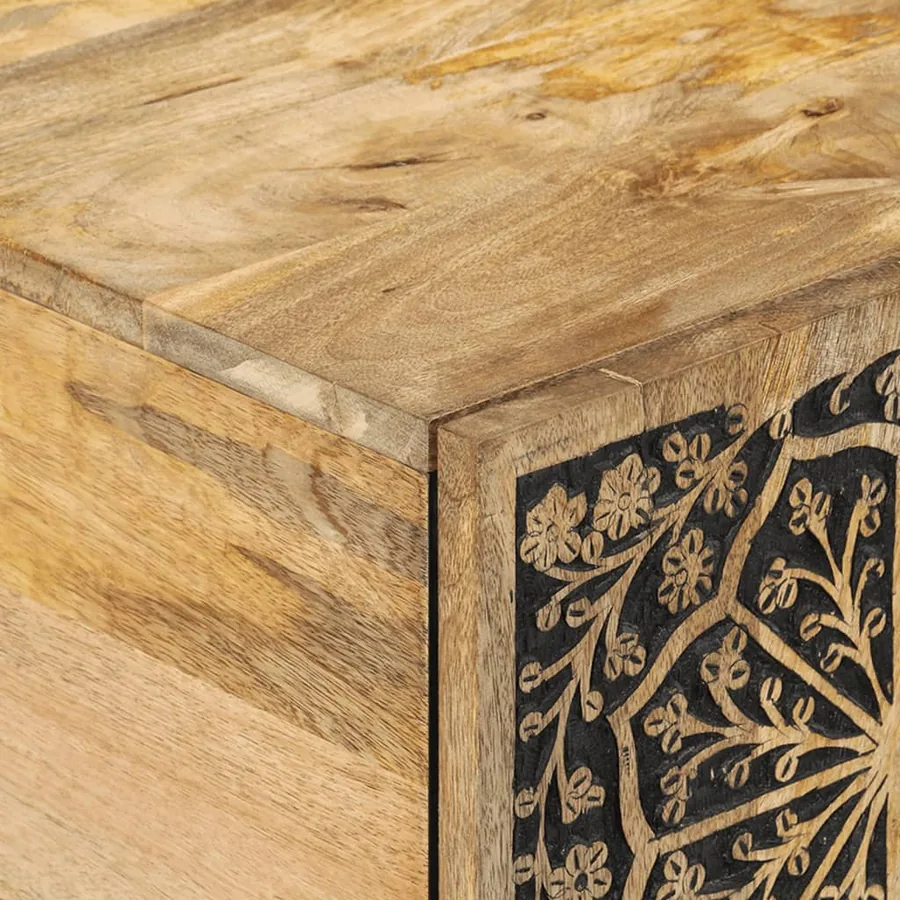 Table basse 100x54x40 cm bois de manguier massif - 8