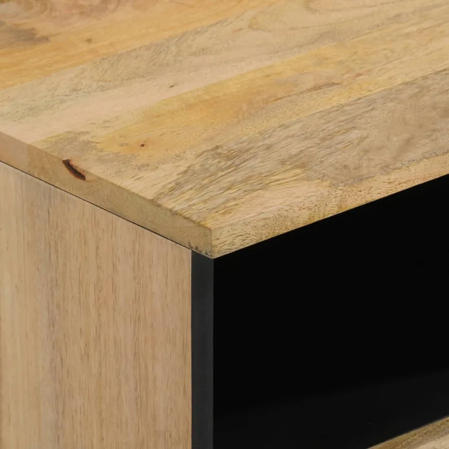 Table de chevet 40x33x46 cm Bois de manguier solide - 8