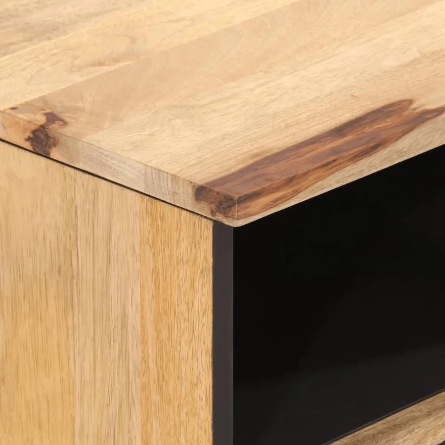 Meuble TV 70x33x46 cm Bois massif de manguier - 8