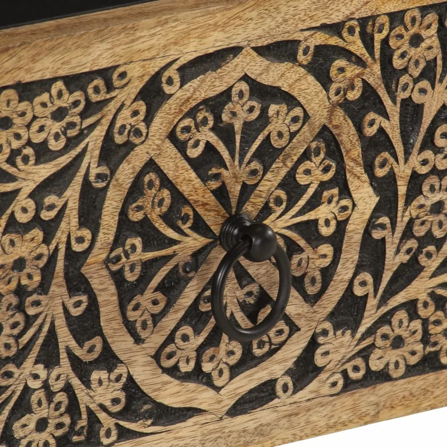 Meuble TV 70x33x46 cm Bois massif de manguier - 9