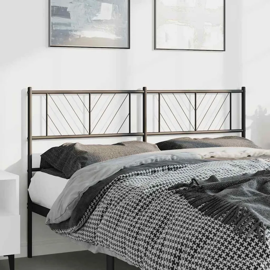 Tête de lit de remplacement métal noir 150 cm - 3