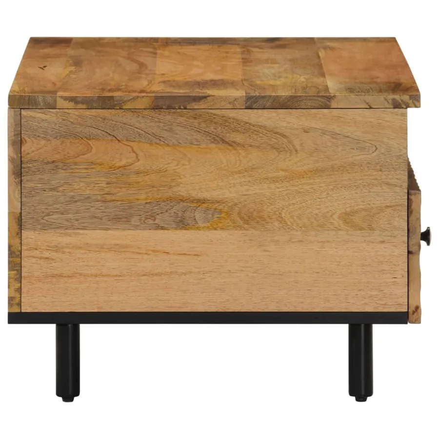 Table basse 80x54x40 cm bois de manguier massif - 6