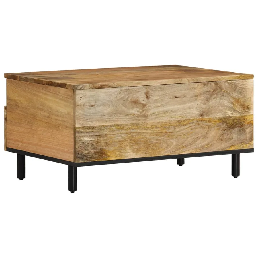 Table basse 80x54x40 cm bois de manguier massif - 7