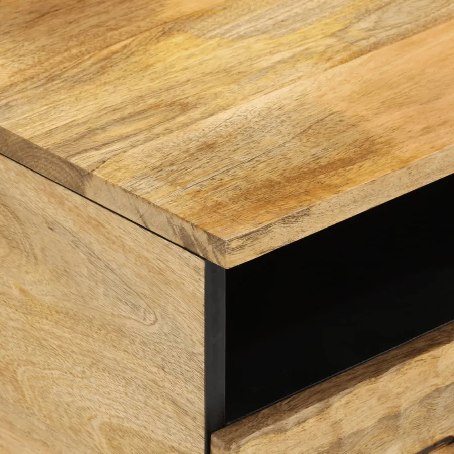Table basse 80x54x40 cm bois de manguier massif - 8