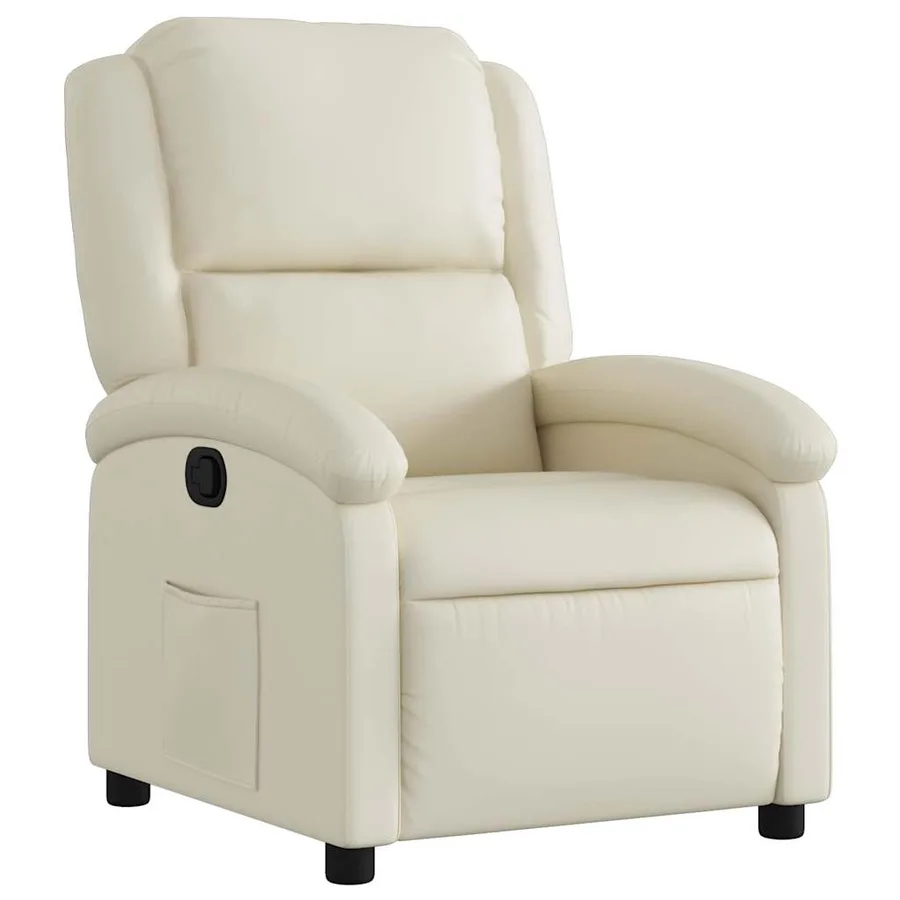 Fauteuil inclinable Crème Similicuir - 2